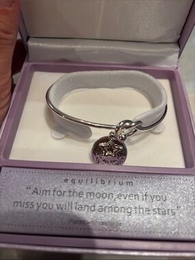 Equilibrium Silver Star Charm Bracelet